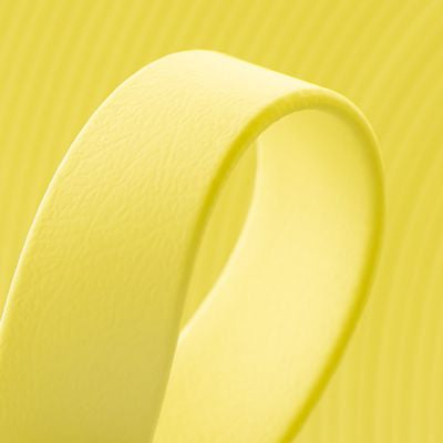 Collier biothane pour chien Jaune Pastel