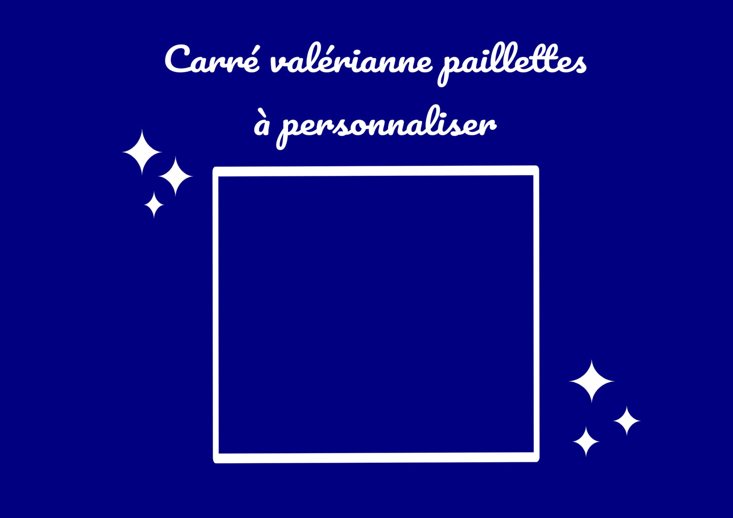 Carré Valérianne paillettes