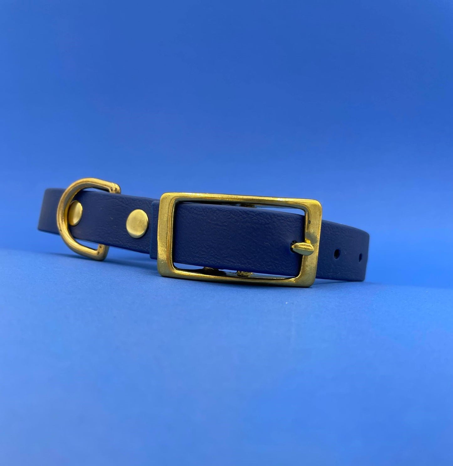 Collier biothane pour chien Bleu Navy