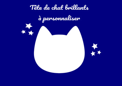 Tête chat Valérianne Brillants