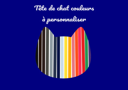 Tête chat Valérianne Couleurs